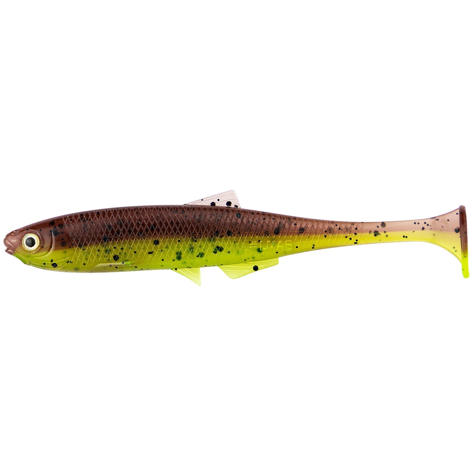 LMAB KFI Bleak Shad 6 cm KOeFI Green Pumpkin Chartreuse